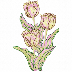 Flowers And Tree Embroidery Design 3 Flowers And Tree Embroidery Design 3